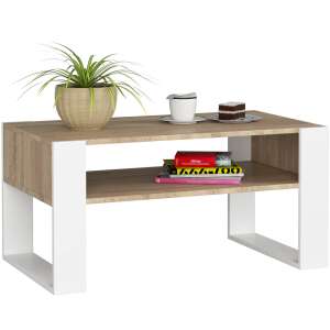 Domi coffee table sonoma oak / white