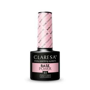 Claresa Base Power 02 UV/LED Nagelbasisgel, hellrosa Farbton - Künstliches Nagelgel