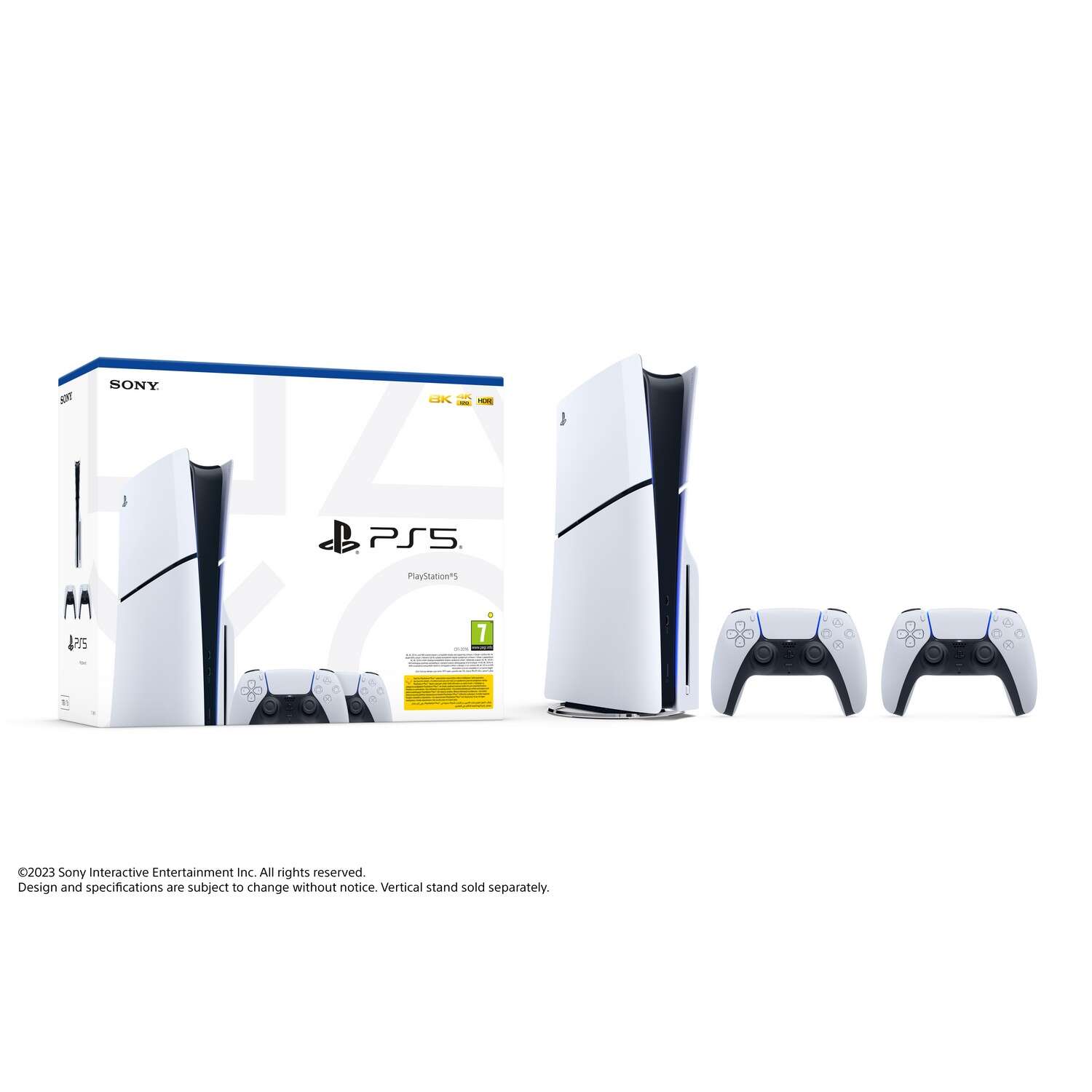 Playstation®5 konzol slim + 2 dualsense vezeték nélküli kontrolle...