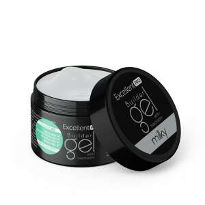 Excellent Pro Builder Gel Thixotropy Milky 50g, köröm építő gél tixotrópiával, tejfehér színű, szalonok számára - Nono