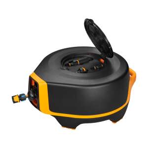 Fiskars Performance automata tömlődob 25m tömlővel, nyitott nézet - Tömlőkocsi