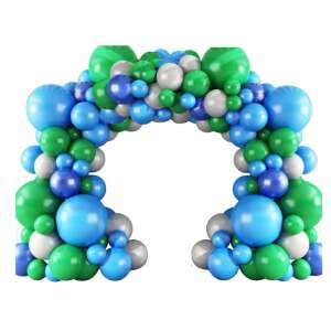 Decorative Balloon Arch Set 122 pieces, ANTADESIM, Avengers Marvel theme party decoration, ideal for christening or other anniversary, Extra latex quality, Blue-Green 98135977 - Balloon