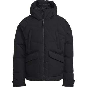 Adidas Big Baffle men's black puffer jacket, front view - Men's jacket