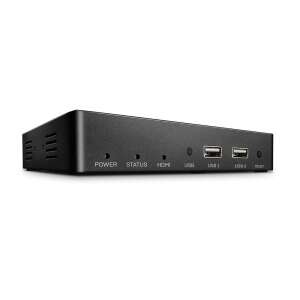 Primire Lindy 4K KVM Over IP Extender, negru, vedere din față - Switch-uri KVM