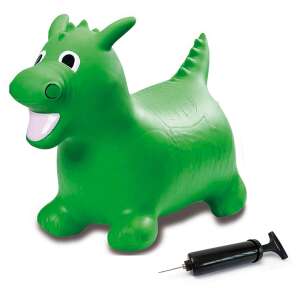 Zöld Jamara ugráló sárkány pumpával, felfújható játék gyerekeknek - Jamara