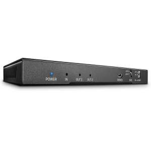 Lindy 38230 HDMI 2.0 18G разделител с аудио, 1 вход, 2 изхода, 4K 60Hz, черен - Превключвател KVM