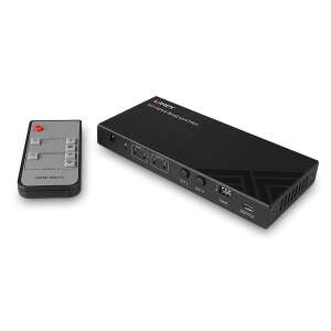 Lindy 38313 2x2 HDMI 8K60 Matrix-Switcher mit Fernbedienung - KVM Switch