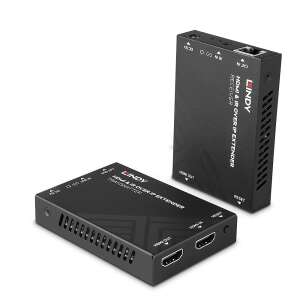 Lindy HDMI & IR over IP extender, transmițător și receptor, negru - Switch-uri KVM