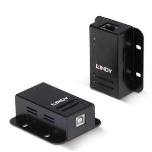 Lindy 42680 USB 2.0 Extender CAT5e/CAT6 kábelen 50m - Fekete