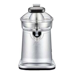 Solis SO117 Citrus Press Station, ezüst, kézi, légyűjtővel, elülső nézet - Kézi aprító, Kézi mixer, Gyümölcscentrifuga és préselő és Elektromos tésztagép