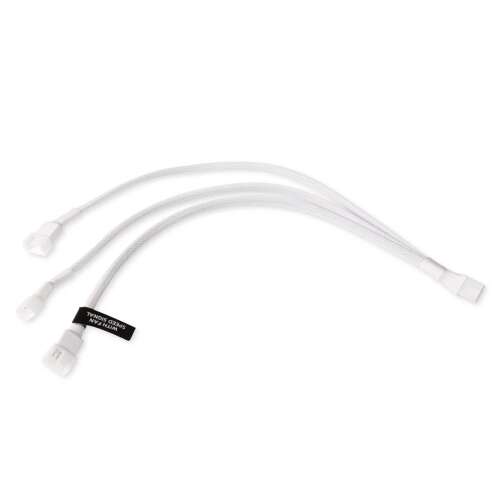 Alphacool 4-Pin auf 3x 4-Pin PWM Y-Splitter Kabel, Weiß, 30cm