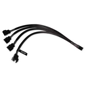 Cablu splitter Alphacool 4-pini PWM, 4x 4-pini, 30cm, negru - Switch-uri KVM
