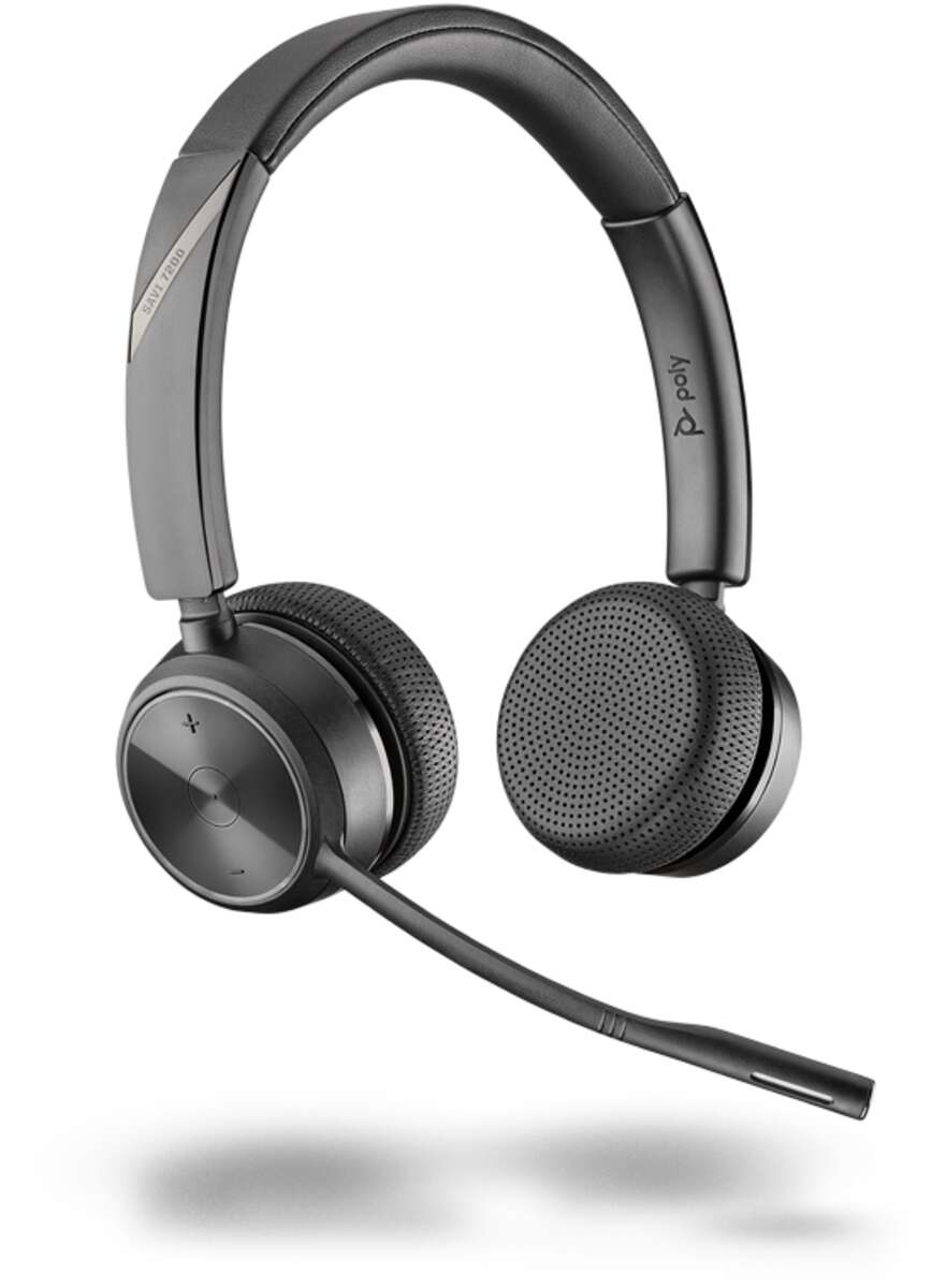 Plantronics poly savi 7220 office wireless headset - fekete