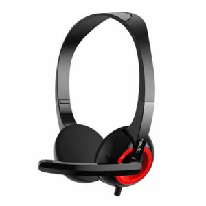 Havit H202d Vezetékes Headset, fekete és piros, ideális online megbeszélésekhez - Havit