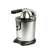 G3 Ferrari Citrus Juicer, stainless steel, black handle, angled view