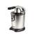 G3 Ferrari Citrus Juicer, stainless steel, black handle, angled view