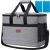 Сива 20L изолирана хладилна чанта с ледени пакети, водоустойчива чанта за пикник