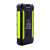 Emeszon® A+ 36000mAh solar power bank, black and green, with LED light, side view