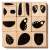 Avenir Stamp and Match Create Little Bugs wooden stamp set for kids, 13 wooden stamps with different insect shapes