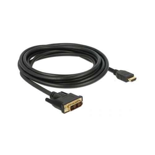 DELOCK DVI auf HDMI Kabel, 3 Meter, schwarz