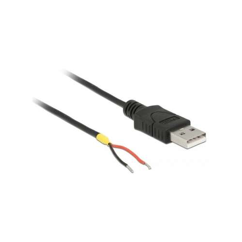 DELOCK USB 2.0 Type-A to 2x Open Wire Ends Cable, 1.5m