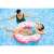 Intex 107cm Donut-Schwimmring, rosa mit Streuseln, Mädchen benutzt ihn im Pool