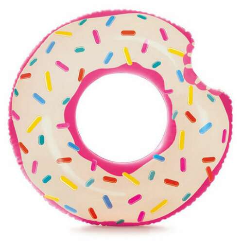 Intex 107cm Donut-Schwimmring, rosa mit Streuseln