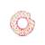 Intex 107cm donut pool float, pink with sprinkles