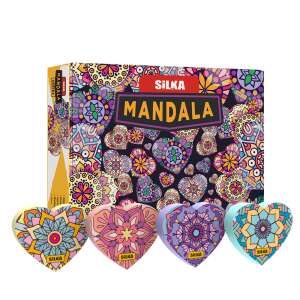 Silka Mandala Radírok, 36 db szív alakú radír egy dobozban, ideális grafit ceruzavonalak radírozásához - Radír