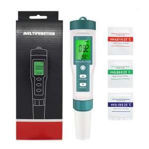 Water quality tester, 7 in 1, TDS, EC, PH, ORP, temperature, salinity, density,  with box and calibration solutions - Water tester