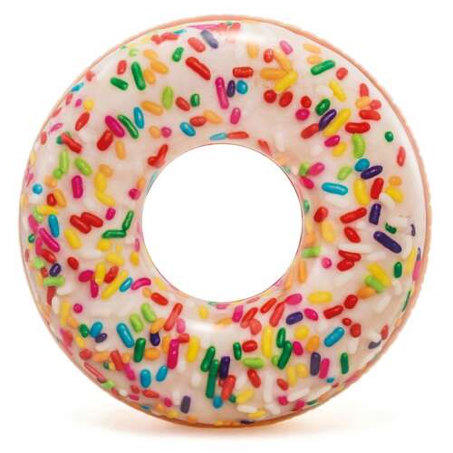 Intex Donut Pool Float, 99cm, Inflatable Pool Ring, Sprinkles, Summer Fun