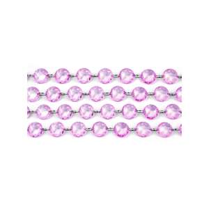 Kristály girland halványlila - 1 m