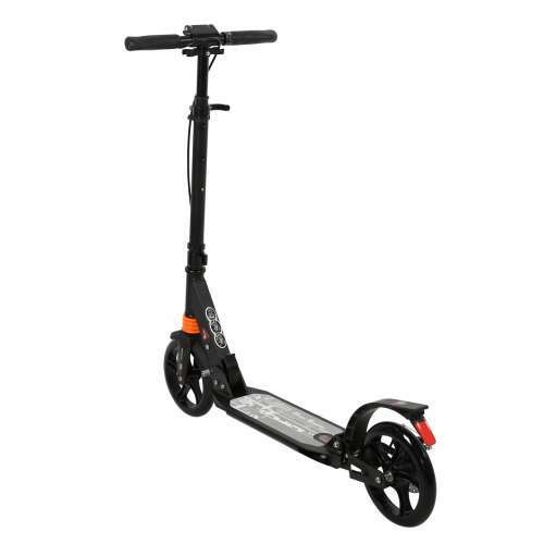 Pepita schwarzer faltbarer Erwachsenenroller mit verstellbarer Lenkerhöhe, Seitenansicht