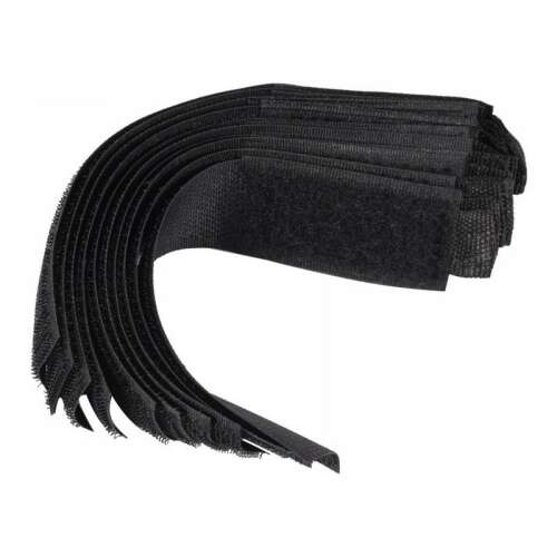 VOREL 150 mm Fekete Tépőzáras Szalagok (10 db/cs)