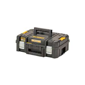DEWALT ToughSystem Szerszámosláda, 440 x 332 x 163 mm, fekete és sárga, IP54 vízálló, fém reteszek, erős fém első reteszek, felső és első fogantyúk, zárható, személyre szabható habbetét, DEWALT Tracker Ready - Dewalt