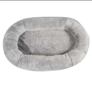 Gray oval cat bed, 58cm, soft and comfortable - Dog Bed