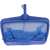 Basic Plus pool skimmer net, blue, with wide frame, for collecting debris from the pool surface