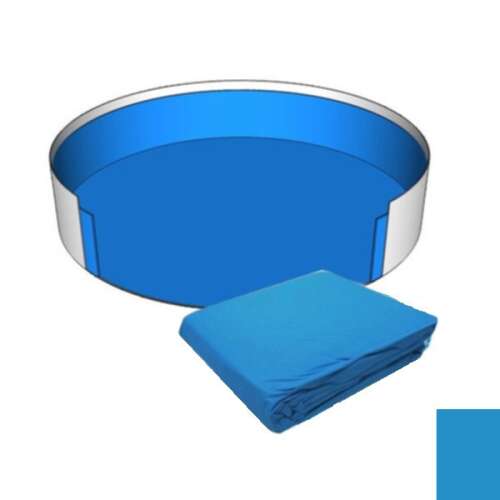 Lagoon Pool Liner for Metal Frame Pools, Round, 0.40 mm thick, D3.0 x 0.9 m, Blue