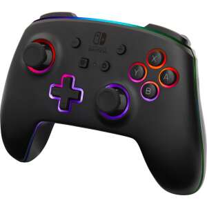 Bezdrôtový ovládač PowerA Enhanced Wireless Lumectra pre Nintendo Switch, čierny, s RGB podsvietením - PowerA