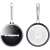 Tefal Jamie Oliver 18 cm saucepan with lid, grey-stainless steel, bottom and top view