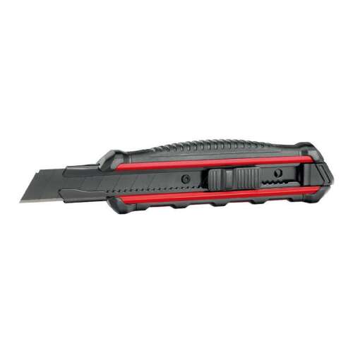 Ronix RH-3008 visszahúzható vágókés fekete oxid bevonattal, ergonomikus ABS markolattal és cserélhető SK5 pengével 