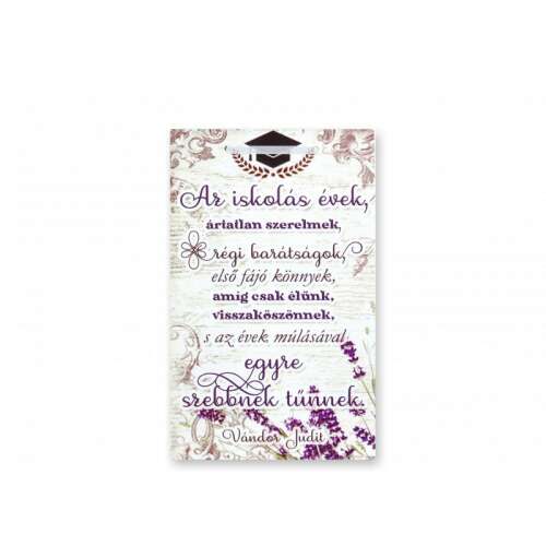 Fa tábla idézettel az iskolás évekről, diploma ajándék, 16x26cm
