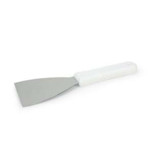 Spatulá Igeax 75mm, lamá din oél inoxidabil, mâner alb - Unelte de mână