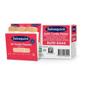 Salvequick 6x40 Plasturi Textile Refill 6444, 40 plasturi textile într-o cutie - Îngrijire la domiciliu