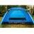 Cort de camping albastru Maverick pentru 6 persoane cu copertină, vedere frontală