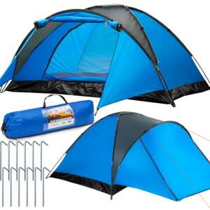 Maverick 6 person Kempings tent with canopy 240x290cm #blue