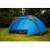 Maverick 6-person blue camping tent with awning on grass