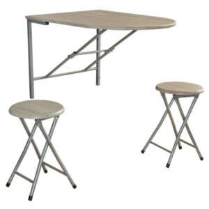 Set Masa Pliabila Napoli - Stejar Alb - 84x60 cm