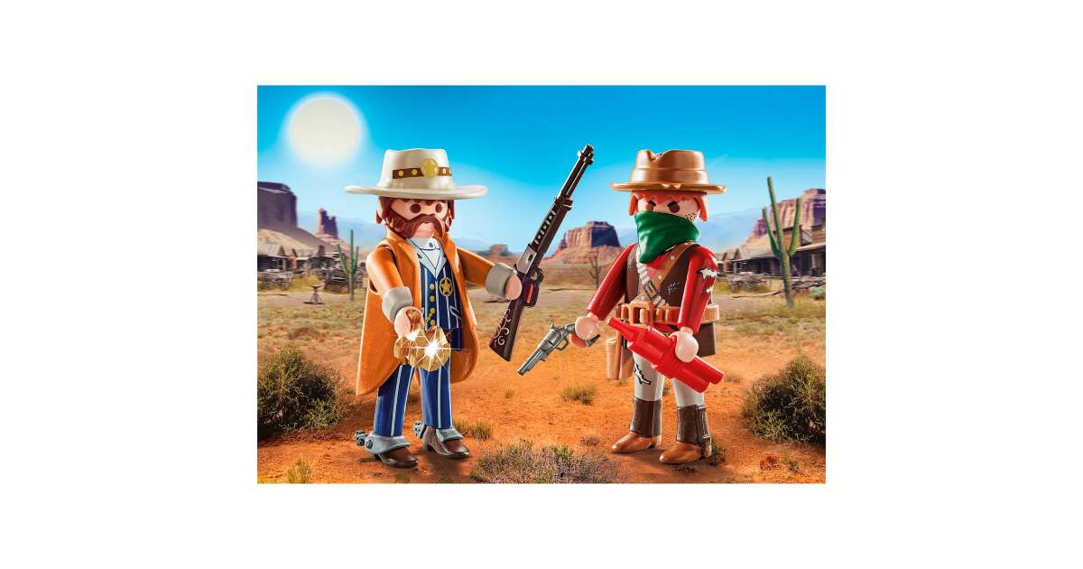 PLAYMOBIL DuoPack 71508 Western With Sheriff & Bandit | Toy Figures For Kids 4+ 1 thumbnail image