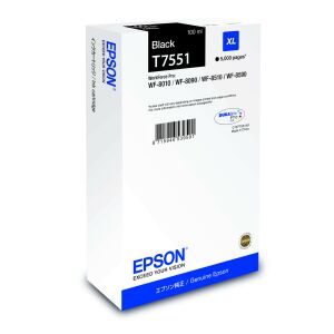 Epson T7551 Czarny Wkład Atramentowy XL - 5000 stron - do drukarek WorkForce Pro WF-8010, WF-8090, WF-8510, WF-8590 - Epson